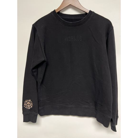 Retro Hydrojug X ACTA Sweatshirt Embroidered Spell Out Women Black Medium Active - Picture 1 of 9